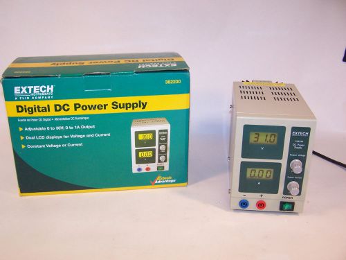 EXTECH 382200, Digital Single Output 0 - 30 VDC, 0 -1 Amp Power Supply