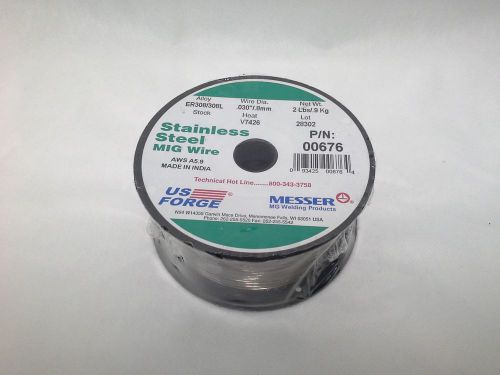 US Forge Welding Stainless Steel MIG Wire .030 2-Pound Spool #00676 New