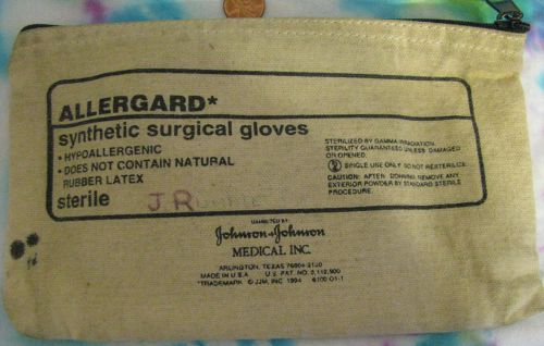 Cloth Bag Johnson and Johnson NEUTRALON ALLERGARD Surgical Gloves bag