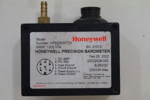 Honeywell precision barometer hpb200wtta for sale