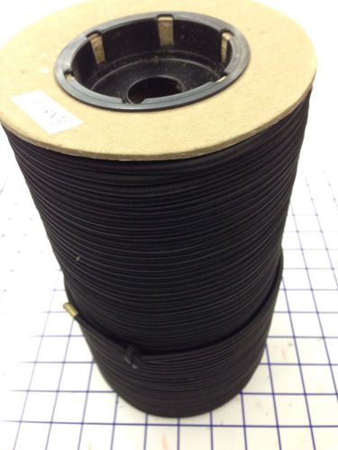 Round general purpose, stretch / bungee cord - 3/16&#034; - 500 ft. black for sale