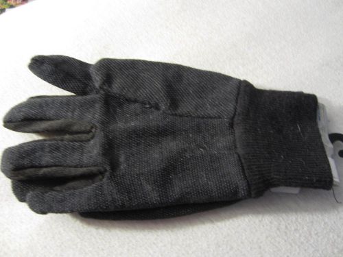 West Chester black Unisex Jersey Gloves With Knit Wrist And PVC Dots-NWT