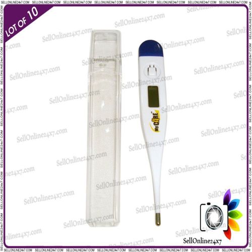 10 pcs My Care Digital Thermometer Fixed Tip Safe In Use,Mercury Free