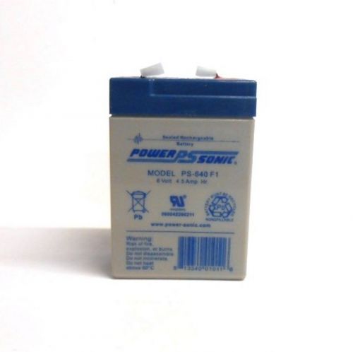 POWER SONIC BACKUP NON-SPILLABLE BATTERY PS-640-F1, F1 TERMINAL