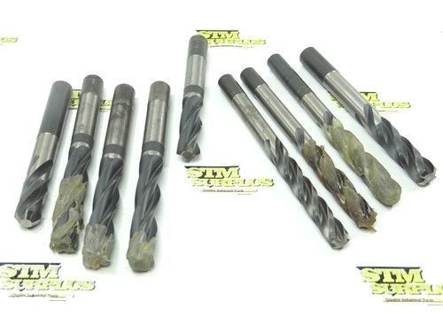 Lot of 9 hss chuck shank core drills 31/32&#034; to 25/32&#034; chicago cle-forge for sale