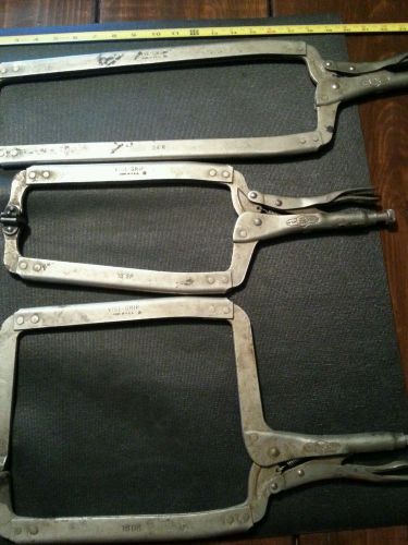 Vise Grip Set of 3 Large Body Clamps