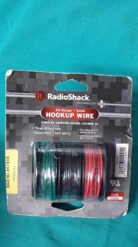 RadioShack 90-Ft. UL-Recognized Hookup Wire (22AWG) - (3) 30-Ft. Rolls