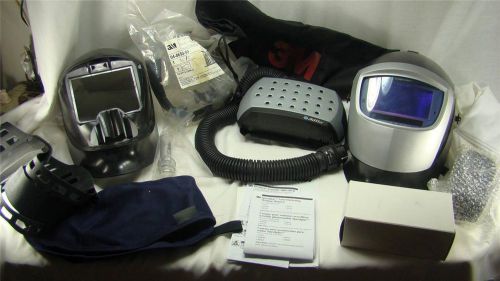 3m speedglas 9002x auto-darkening welding helmet, w/ adflo papr assembly extra&#039;s for sale