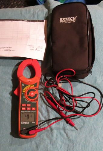 Extech MA640 True RMS AC/DC Current Clamp Meter Built-In NCV Detector &amp; Case
