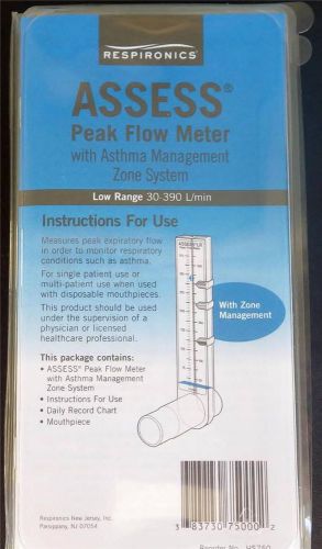 Lot of 14  Respironics ASSESS Peak flow Zone Meter HS750 Low Range 30-390 L/min
