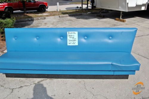 Electric Blue Restaurant/Lounge Booth Seat; 107&#034;W x 26&#034;L x 36&#034;H