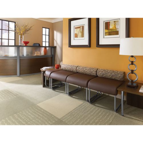 Contemporary reception office lounge chair set anti-microbial pillow top seat for sale
