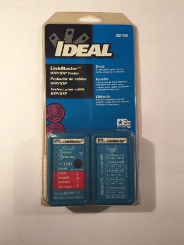 Ideal LINKMASTER Data Communications Cable Tester 62-200 - New Old Stock