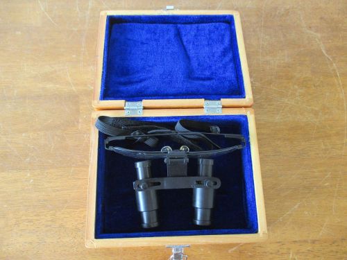 DENTAL GLASSES WITH BINOCULAR MAGNIFIER LOUPES 4X 420mm