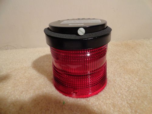 EDWARDS STACKABLE BEACON FLASHING STROBE 101STR-N5 RED 120VAC NEW-UNUSED
