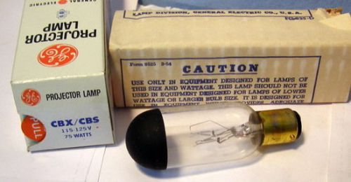 ** GE - CBX / CBS - PROJECTOR BULB - NEW in BOX - for 35mm 8mm or 16 mm ???