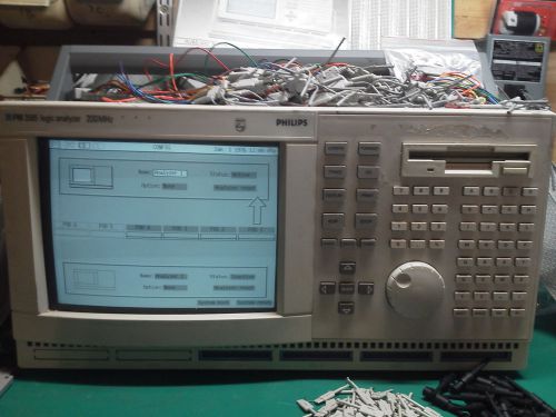 Philips - Fluke PM 3585, 200MHz, logic analyzer with Manual and LOTS of EXTRAS!