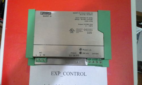QUINT 10   Phoenix Power supply  24VDC/10A  PS-120AC/24DC/10A Tested