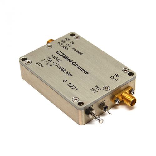 New mini-circuits zql-2700mlnw low noise lna amplifier 2200-2700mhz module 15vdc for sale