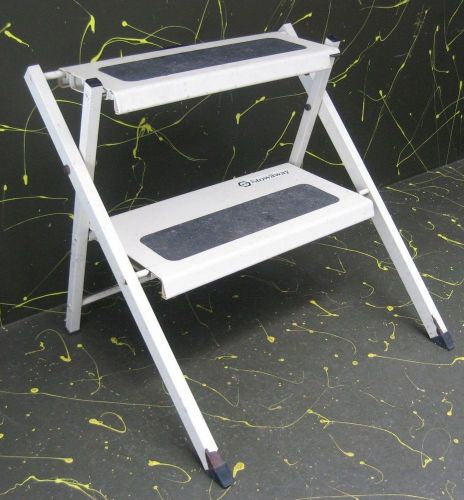 Black &amp; Decker Stowaway 2-Step Folding Portable Small Step Stool Ladder
