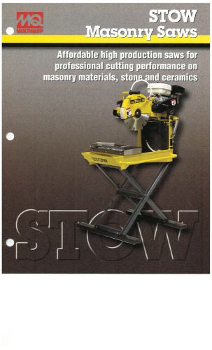 Stow made by mq brick saw for sale