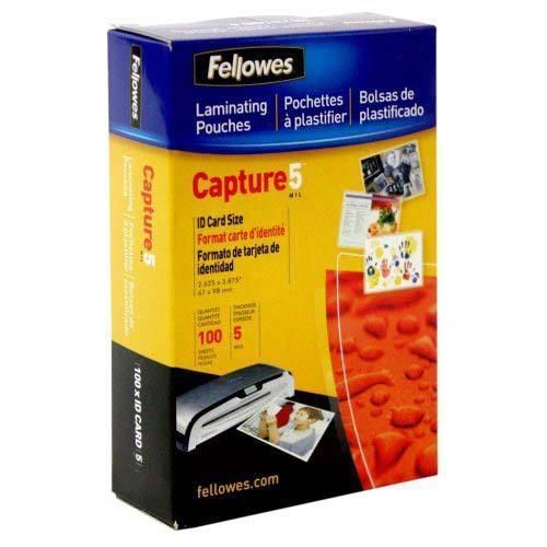 Fellowes premium 5mil business id card laminating pouches - 100 sheets for sale