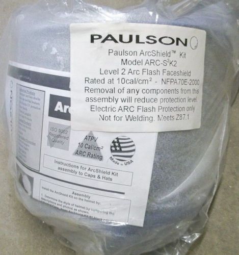 Paulson arcshield kit level 2 arc flash face shield (s2) for sale