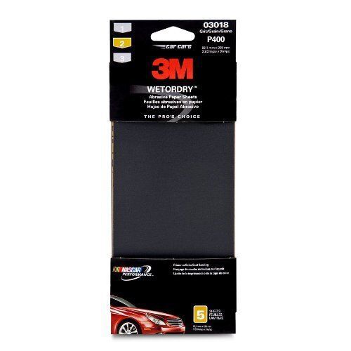3m 03018 imperial wetordry 3-2/3&#034; x 9&#034; p400 grit automotive sandpaper for sale
