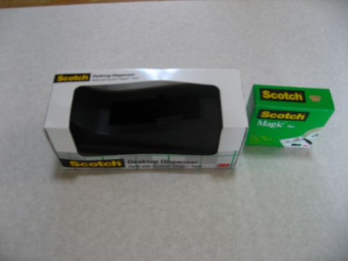 New Scotch Tape Desktop Dispenser with 1 Roll of Magic Tape C-38MX