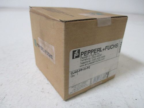 PEPPERL + FUCHS CJ40-FP-W-P2 CAPACITIVE SENSOR *NEW IN A BOX*