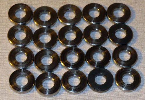 Stainless Steel Machined Washers #10 - .44&#034; OD .2&#034; ID .078&#034; thick (Lot of 20)