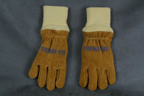 Glove corporation structural firefighter gloves viii nfpa sz s wristlet fireman for sale