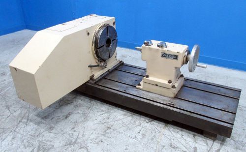 UNIDYNAMICS 12&#034; 4th AXIS CNC ROTARY TABLE WITH TAILSTOCK AND BASE