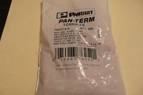 PANDUIT Ferrules FSD77-8-D QTY500