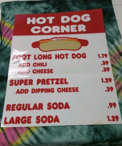 HOT DOG SIGN FROM DOOGIES