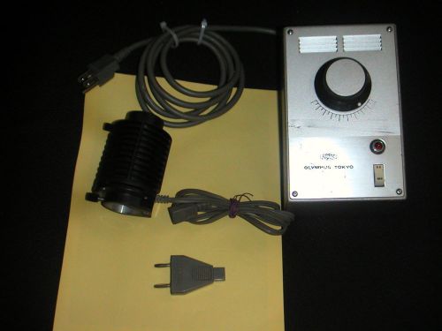 olympus TF power supply with adapter &amp; lamp body tested good 0-5.66VAC 5A variac