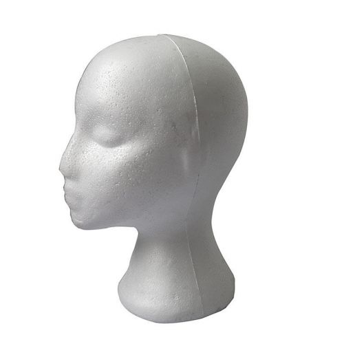 Reliable Much Styrofoam Foam Female Mannequins Display Head Stand Model WBUS