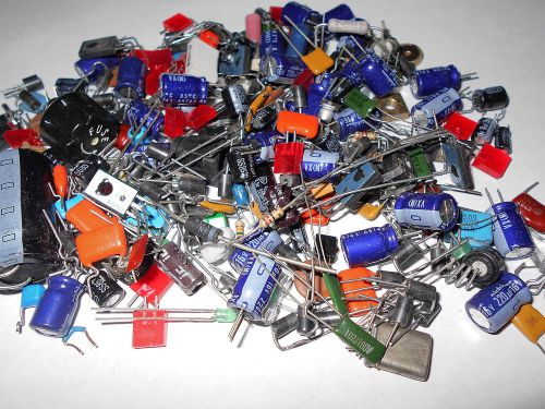 Mix Lot Electronic Parts Components Resistor Capacitor Jack Assorted &amp; More C