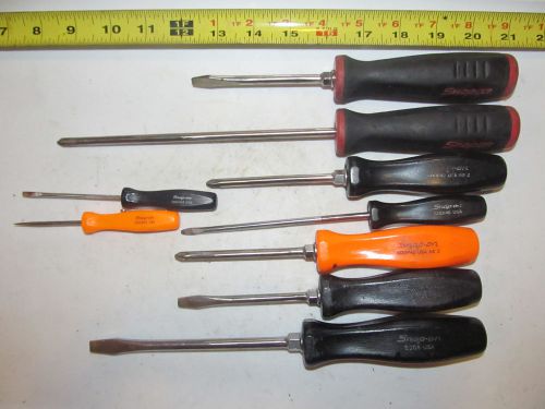 9 Snap On screwdrivers