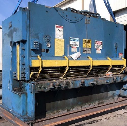 Htc 12&#039; x 3/4&#034; hydraulic power shear built by pacific for sale