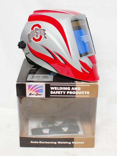 Arc one auto darkening welding helmet osu ohio state university college football for sale