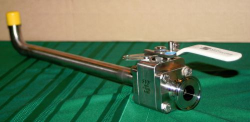 1&#034; 1500  f316l  manual stainless steel ball valve butt weld x sanitary svf for sale