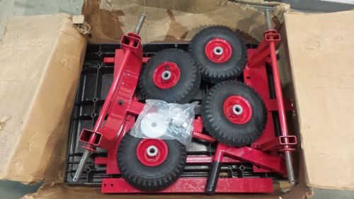 Rubbermaid fg447500bla 45 in 1200 lb wagon truck with 5th wheel for sale