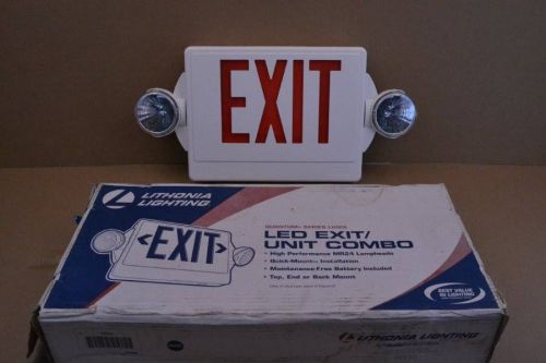 NEW LITHONIA 3CE34 EMERGENCY EXIT FIXTURE WITH BATTERY BACKUP