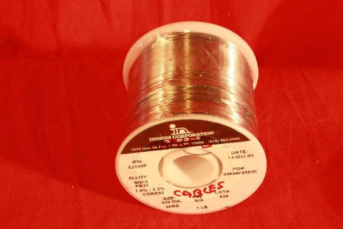 Solder wire: single spool sn63 pb37 .020 dia rosin core 1 lb/spool for sale