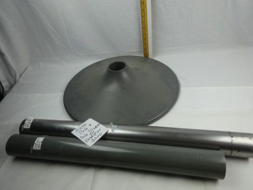 Vendstar 3000 Gray Base Gray Sleeve and Metal Pole Z293