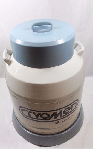 Forma Scientific Cryomed 8033 Dewar Liquid Nitrogen Tank w/ 8 Canisters &amp; Cart