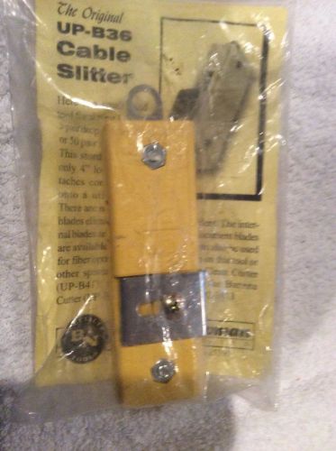 Benner-Nawman UP-B36 CABLE SLITTER NEW IN PACKAGE. $5.99 EACH