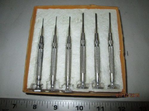 MACHINIST LATHE MILL Set of Micro Jewelers Screw Drivers for Hobby Pocher