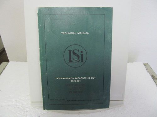 Lear Siegler Model TMS-621 Transmission Measuring Set Technical Manual w/schem